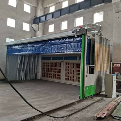 工厂销售江苏南通钢结构厂移动伸缩房配套环保设备